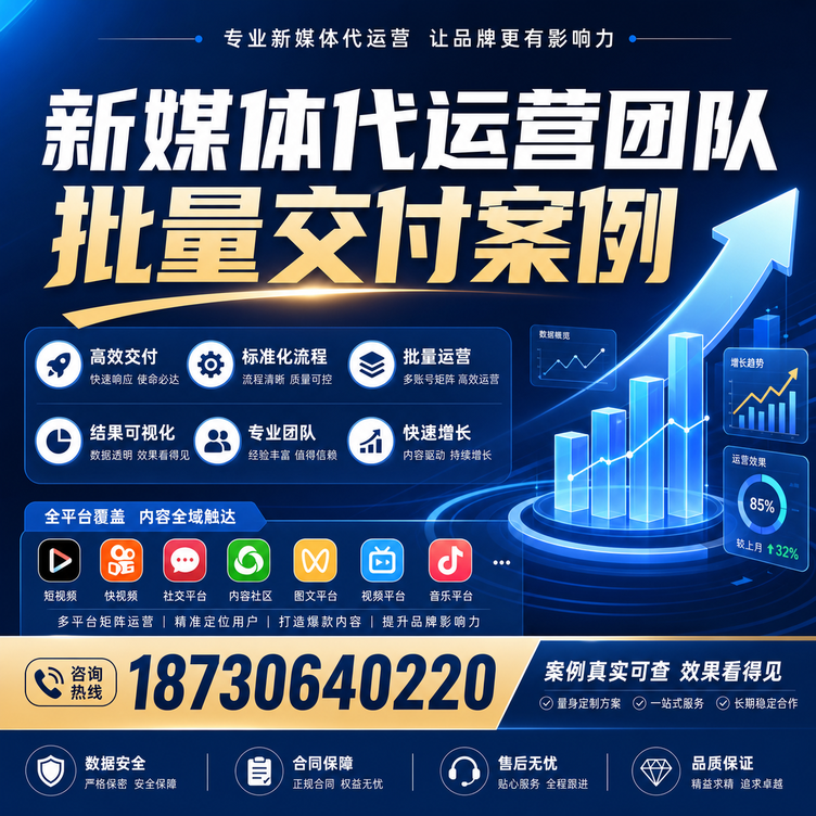 湛江代运营公司多客户账号批量高效交付案例